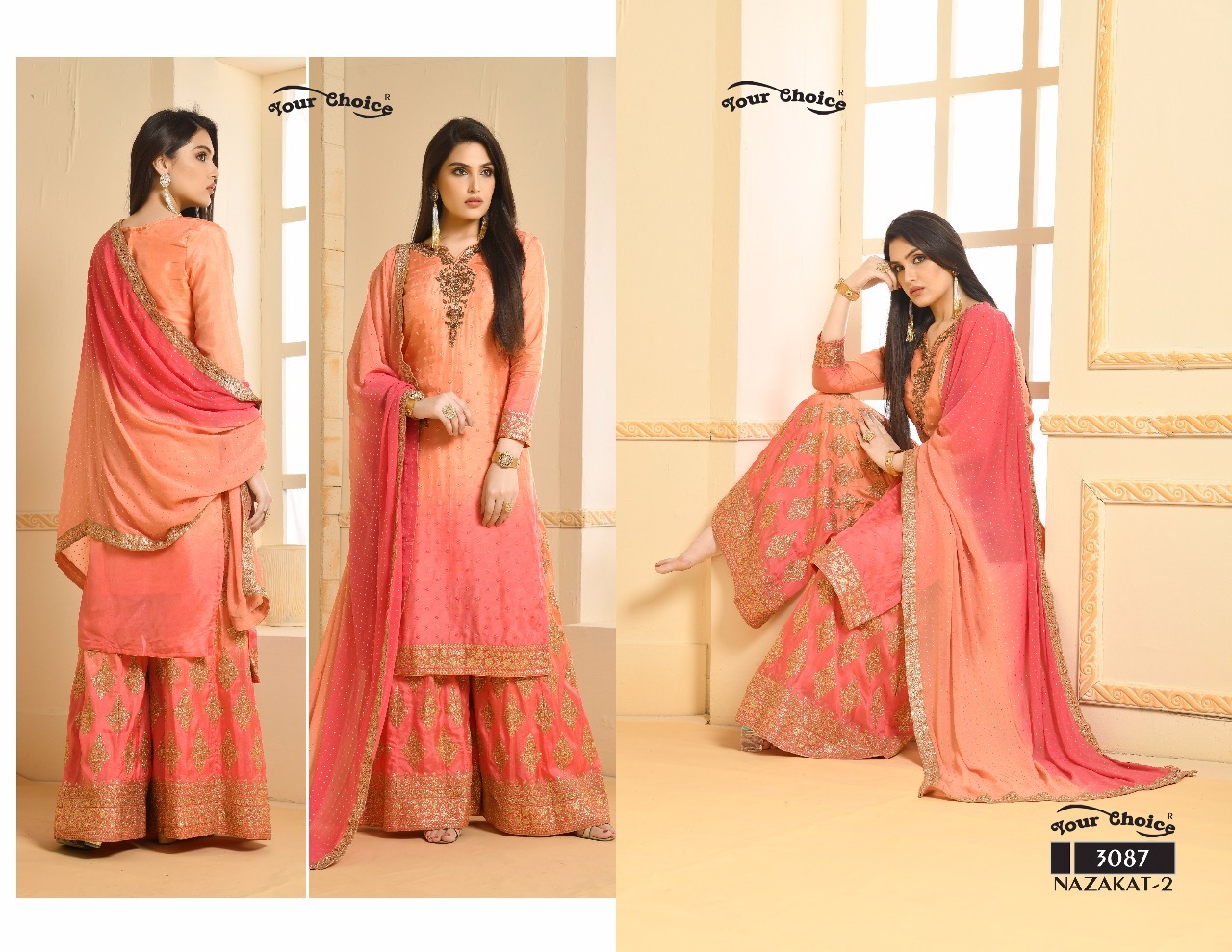 NEW STYLISH PLAZZO SALWAR SUITS