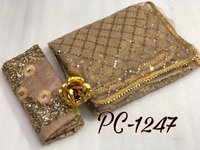 Net Embroidered Saree