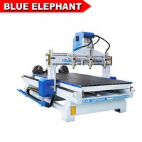 Metal Multi Spindles 1325 Cnc Router With 3 Rotary Devices For Furniture Making