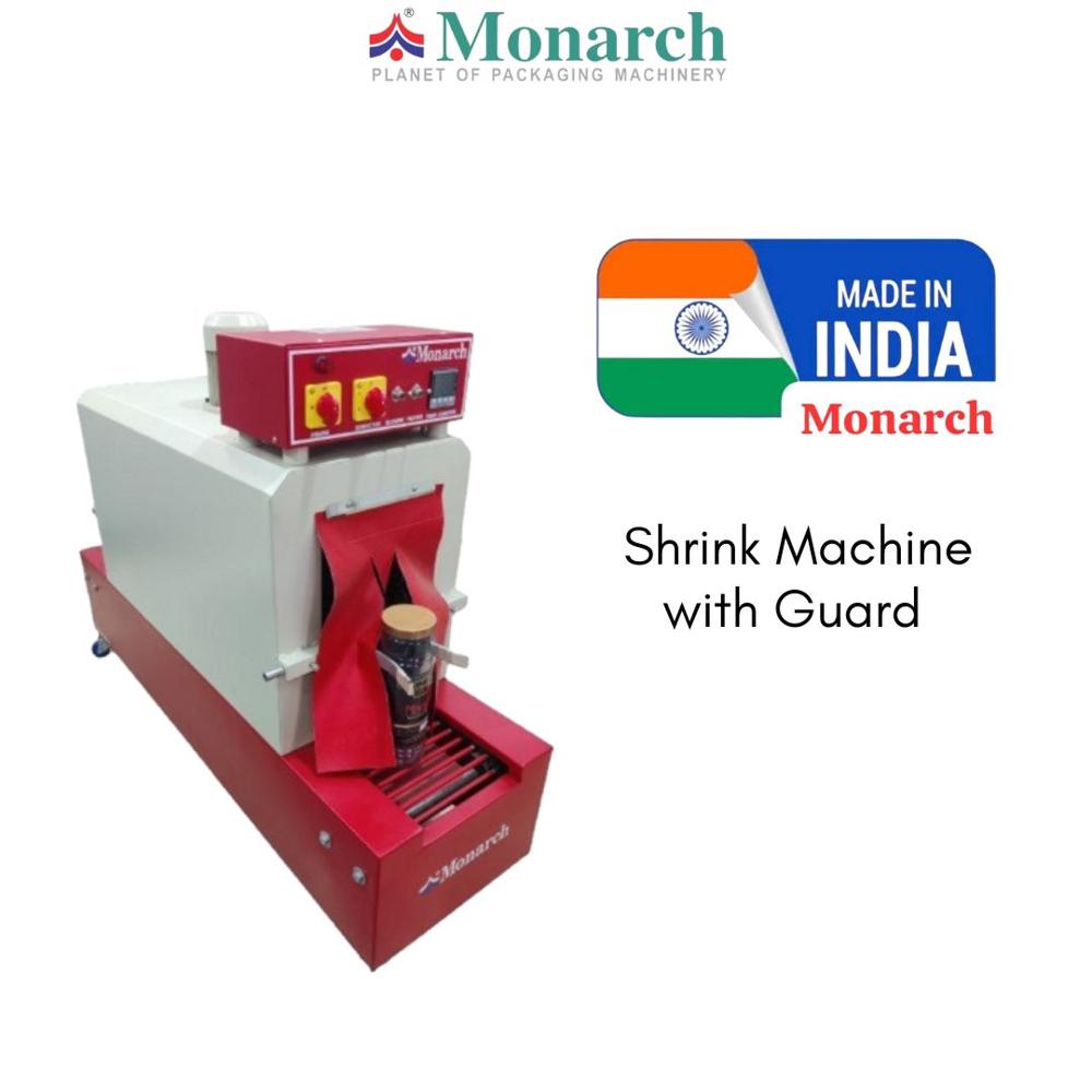 Shrink Wrapping Machine - 48"x18"x32" Dimension | Red, Semi-Automatic, Variable Speed, 15 Pcs/min Capacity, 6 kW Power
