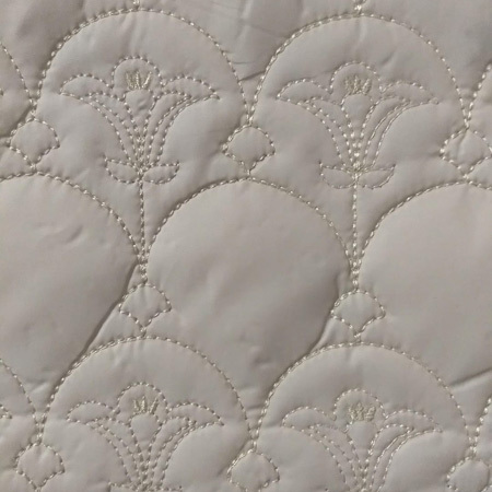 White AC Quilted Fabric