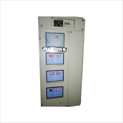 Voltage Stabilizer - 380V/415V AC 3Ph, Digital Control, LCD Display, 98% Efficiency, 2-Year Warranty, Fully Automatic/Multi-Machine Capability