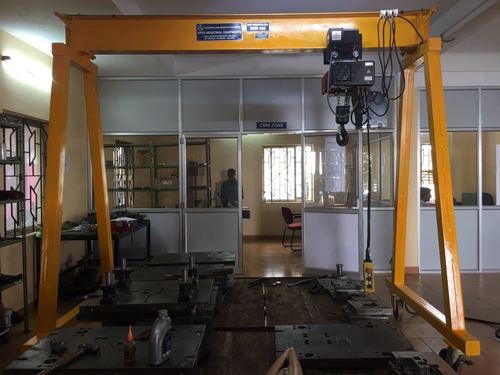 A-Frame Gantry Crane - Rolled Steel Frame, Custom Heights and Spans | Pendant Control, 12 Months Warranty