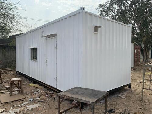 Portable Office Cabins For Rent - Color: White And Blue