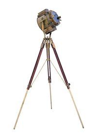 Vintage Marine Tripod Floor Lamp Search light Cinema Studio Floor Prop Light with Tripod