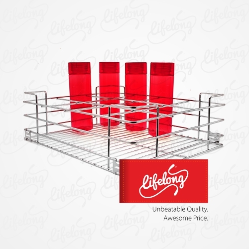 Bottle Wire Basket - Stainless Steel, Steel Finish | Corrosion Proof, Easy to Maintain, Custom Dimensions