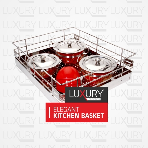Stainless Steel Sheet Plain Basket - Various Sizes Steel Finish | Modern Design Rust and Corrosion Proof Easy to Install
