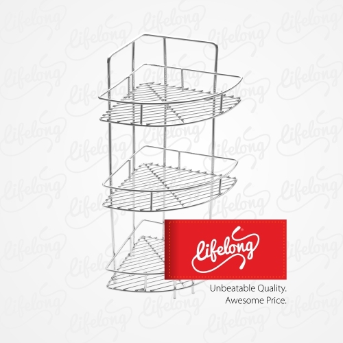 Stainless Steel Corner Rack 3 Self