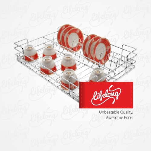 SS Cup Saucer Basket
