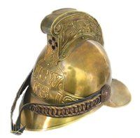 THORINSTRUMENTS (with device) Collectible Fire Bridge British Full Brass Fireman Helmet NSW Fb W Soft Liner