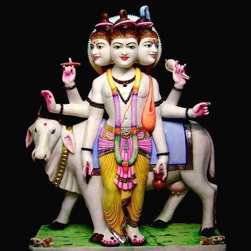 Marble Dattatrye statue