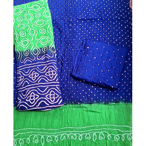 Micro Bandhej Cotton Silk Blend Salwar Suit Dupatta Material