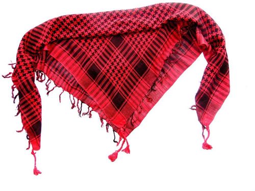 Cotton Square Scarves - 90x90 CM Red Color Long Length | Machine Made Cotton Fabric for Versatile Styling Options