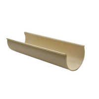 50mm Poultry Water Channel - Plastic Material, 50mm Size, Yellow Color | Lightweight, Crack Resistant, Effortless Installation, Versatile Dimensions