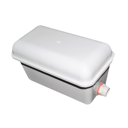 Poultry Water Tank - High Density Plastic, 5 Litre Capacity, Gray Color - Injection Moulded, Smooth Finish, Easy Installation with Float Wall & PVC Nipple