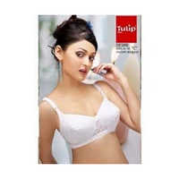 Ladies Cotton Push Up Bra - Cotton, Size 30-44, Color White | Front Closure, Soft Texture, Perfectly Shaped Cups For Women