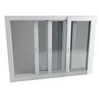 Aluminum Alloy Upvc Three Track Sliding Window