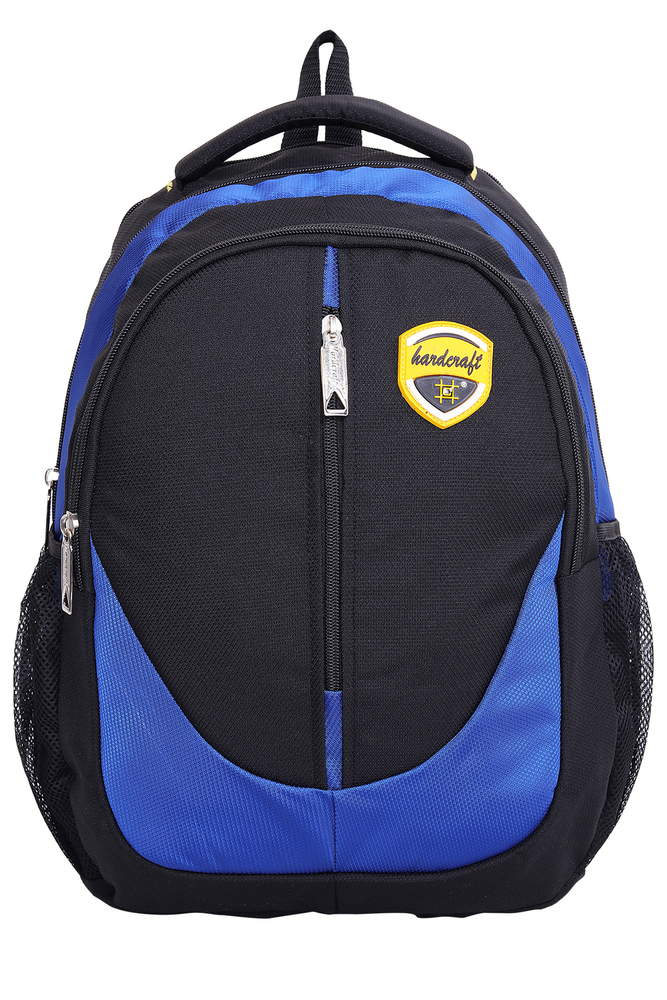Hard Craft Unisex's Backpack 15inch Laptop Backpack M-Zip Lightweight(D-Blue-Black)