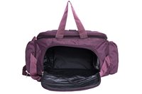 Hard Craft Polyester Nylon Wine Lightweight Waterproof Duffle with Extra Compartments and Roller Wheels