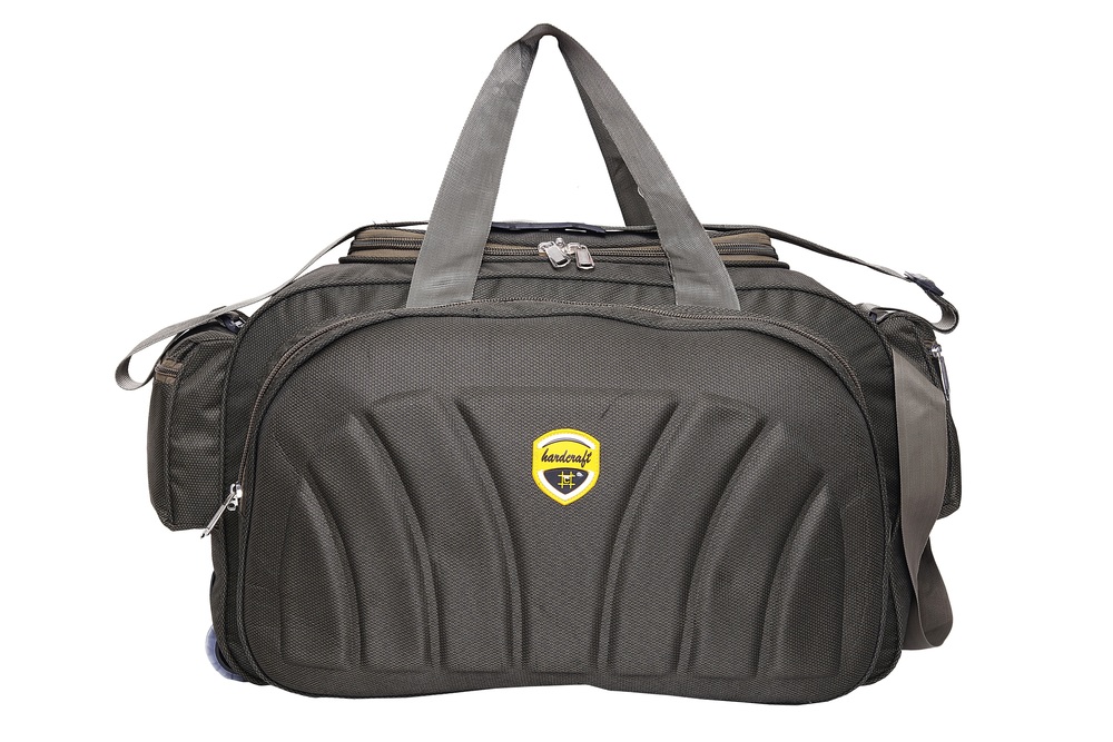 Hard Craft Unisex Nylon Multiple Pockets and Roller Wheels Duffle Bag