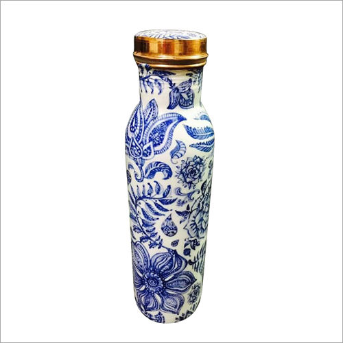 Decorative Printed Copper Bottle