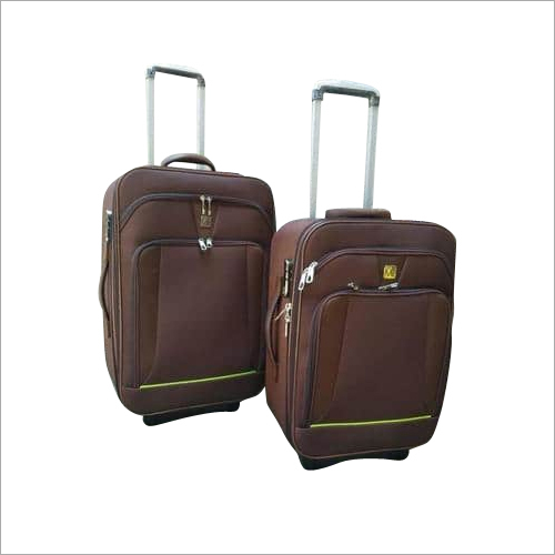 Brown Wheel Luggage Trolley Bag