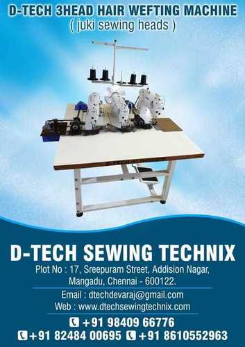Three Head Wefting Machine