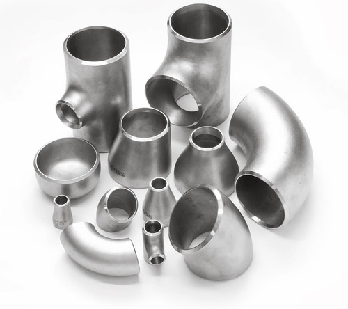 Stainless Steel Pipe Fittings - Round Shape, Zinc Coated Silver Finish | Socket Joint, High Strength and Durability, Varied Sizes