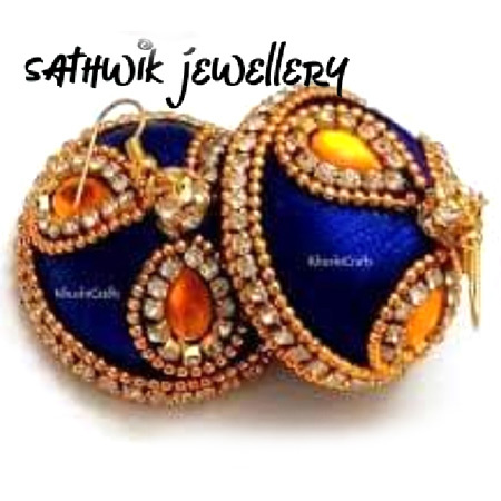 Ladies Silk Thread Earrings
