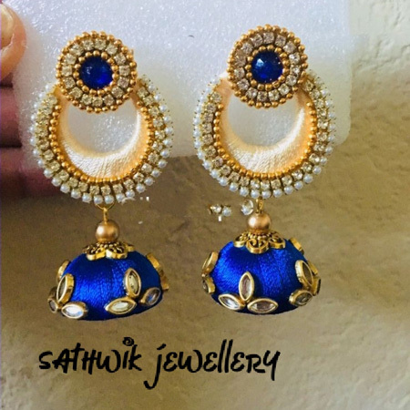 Silk Thread Fashion Earrings Silk Thread Fashion Earrings