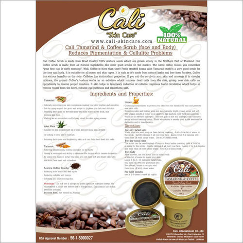 Cali Tamarind & Coffee Scrub (face and Body)