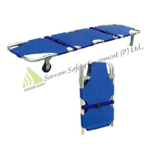 Blue Emergency Folding Stretcher