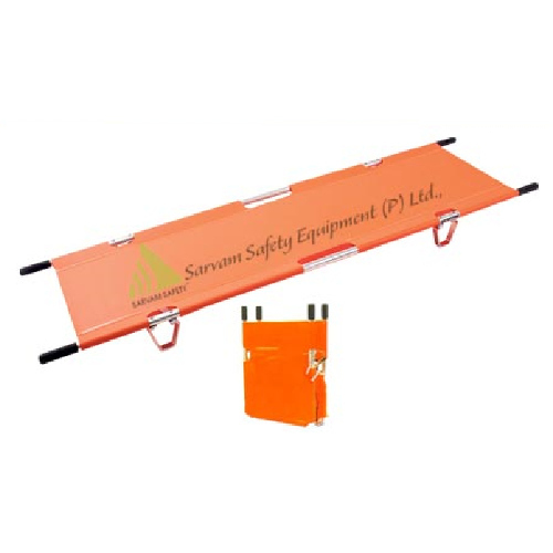 Orange Foldable Stretcher