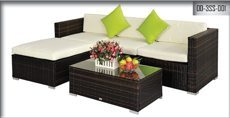 Outdoor Three Seater Sofa 