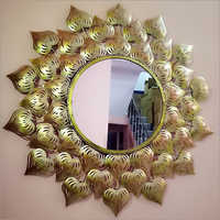 Decorative Round Shape Wall Mirror Glass Thickness: 5mm Millimeter (mm)
