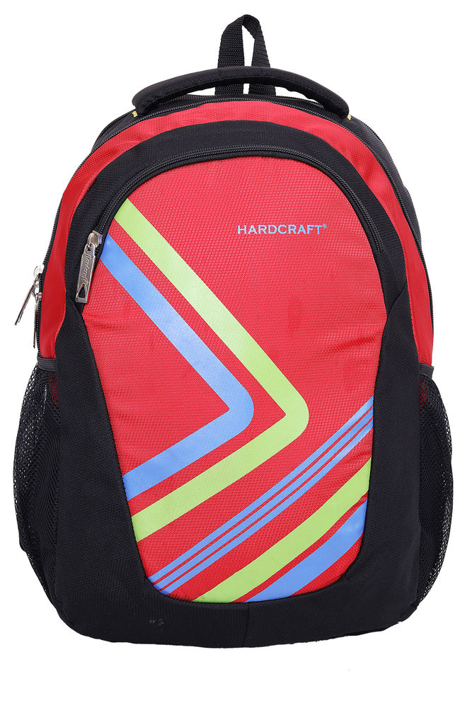 Hard Craft Unisex's Backpack 15inch Laptop Backpack Lightweight (Red-Black)