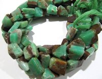 Natural Chrysoprase Free Shape Smooth Plain Tumbled Size 11 To 15 mm Beads