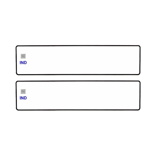 BLANK IND CAR MINI NUMBER PLATES