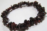 Natural Garnet Chip Bracelet Gravel Uncut Nugget 6mm To 9mm Beads