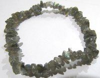 Natural Labradorite Chip Bracelet Gravel Uncut Nugget 6mm To 9mm Beads