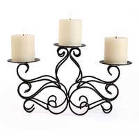 Silver 3 Arms Candle Stand