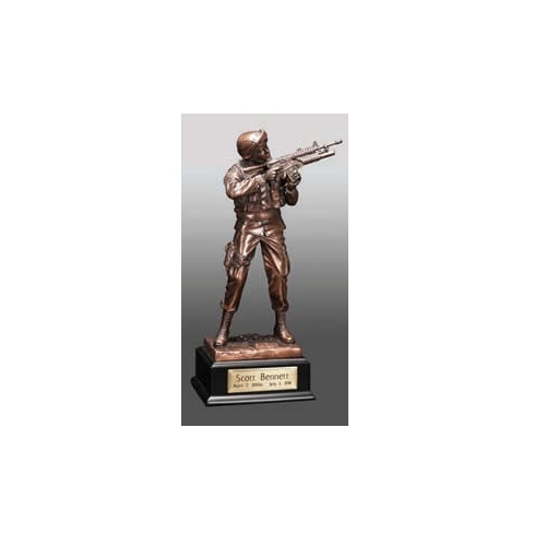 Army Infantry with Nameplate Aluminum Urn