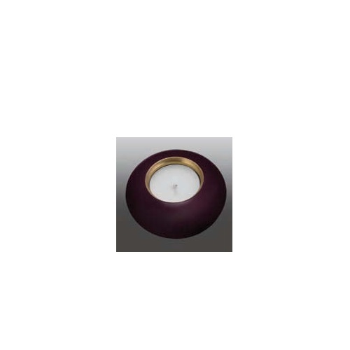 Royal Purple Round Aluminum Urn