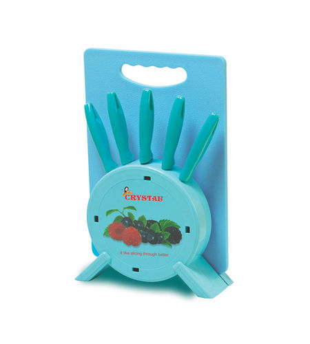 Plastic Kitchen Knife Block With Chopping Board