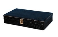 Hard Craft Watch Box Case PU Leather Black Mat Design for 12 Watch Slots