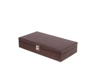 fico Golden-Brown Watch Case For 12 Watches 12WC6