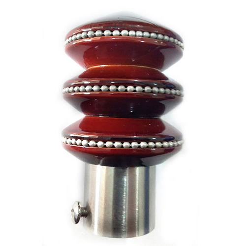 Wooden Curtain End Rod Cap