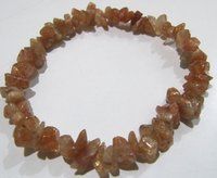 Natural Sunstone Chip Bracelet Gravel Uncut Nugget 6mm To 9mm