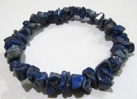 Natural Lapis Lazuli Chip Bracelet Gravel Uncut Nugget 6mm To 9mm