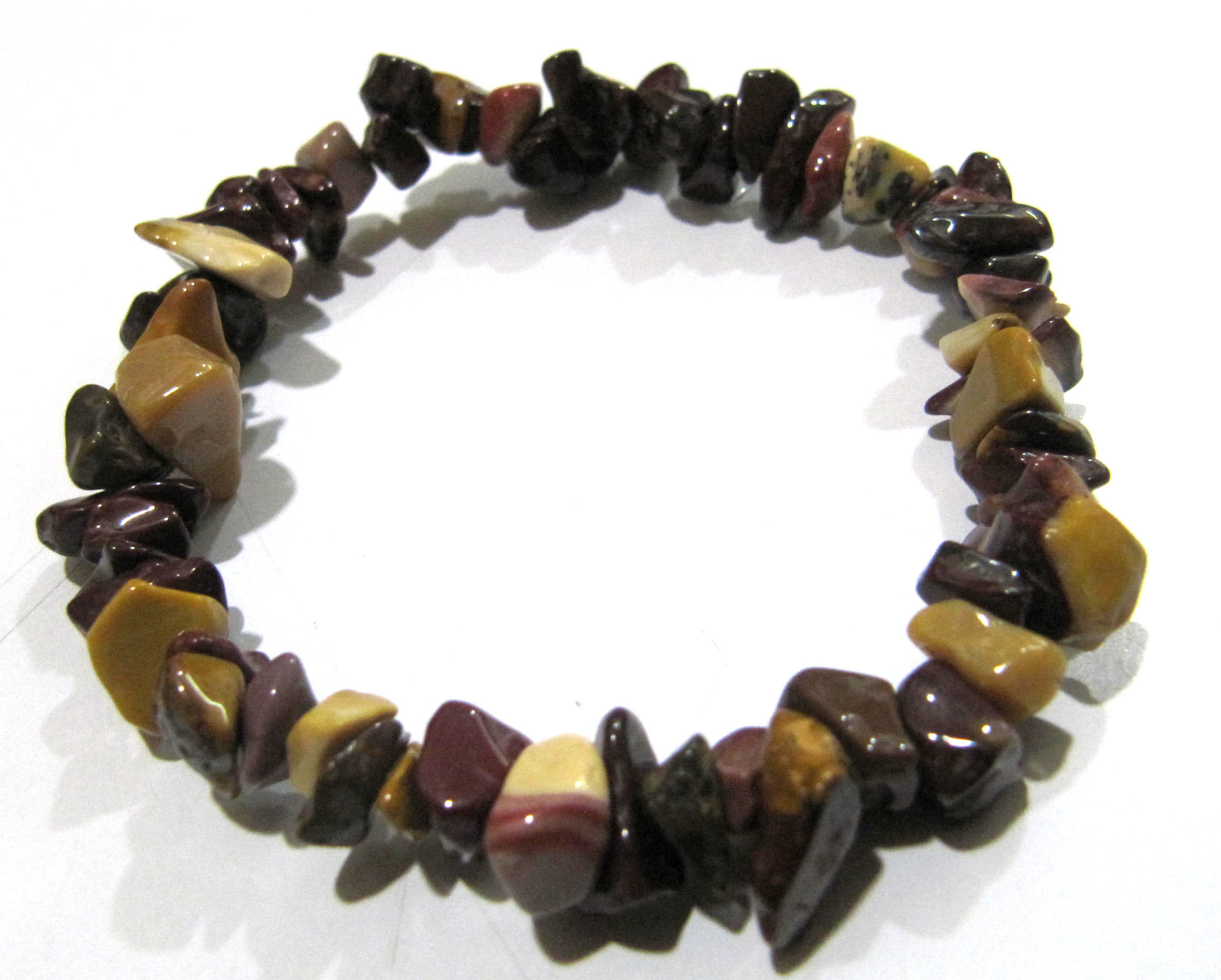 Natural Tiger Eye Chip Bracelet Gravel Uncut Nugget 6mm To 9mm